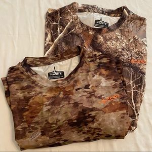 Camouflage Scent Factor Long Sleeve Hunting Outdoors Shirts Size Large Bundle